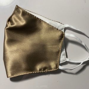 Gold silk face mask
